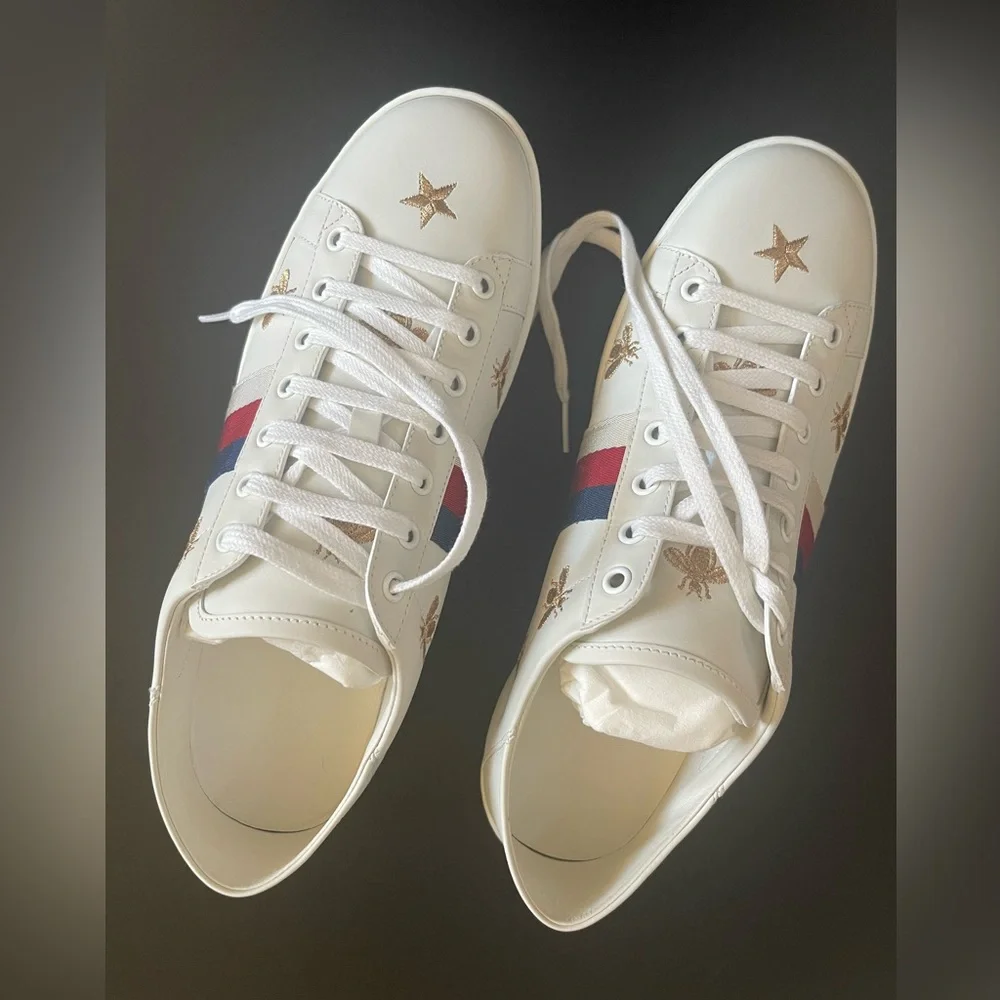New Gucci Ace Bees and Stars Sneakers🐝 🌟                        Wmn 41/U… - Picture 5 of 15